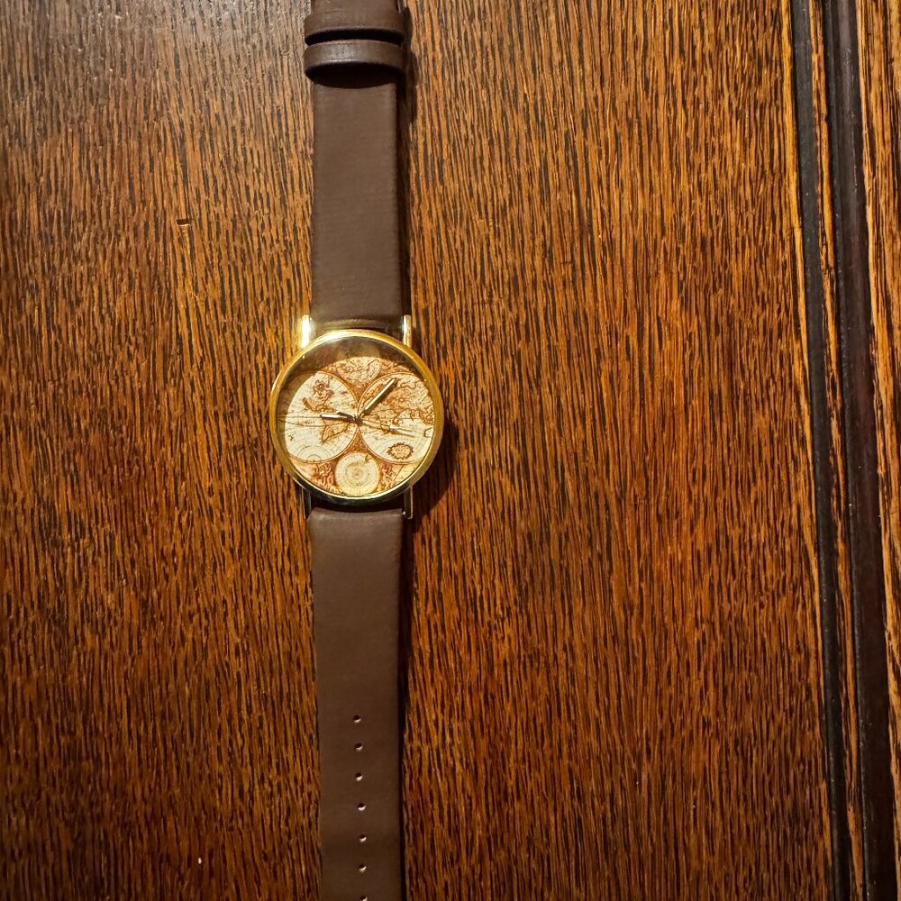 World Globe / Map wrist watch
